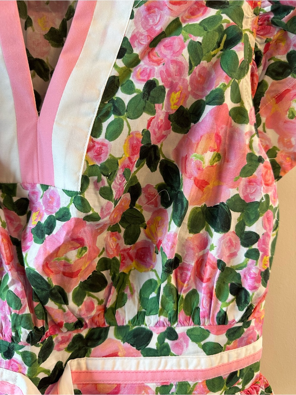 entro Pink Floral Ruffle-Sleeve Blouse - Picture 9 of 11